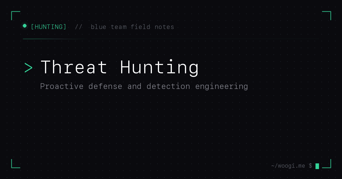 Threat Hunting & Detection Engineering