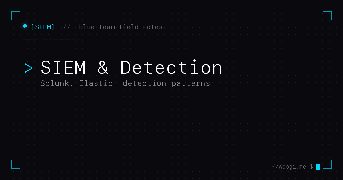 SIEM & Detection